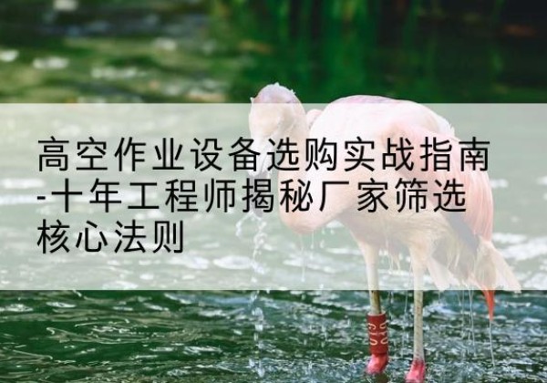 尚义剪叉式升降机厂家-高空作业设备选购实战指南-十年工程师揭秘厂家筛选核心法则